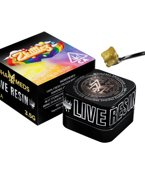 MUHA MEDS ZKITTLEZ 3.5 GRAMS LIVE RESIN| INDICA
