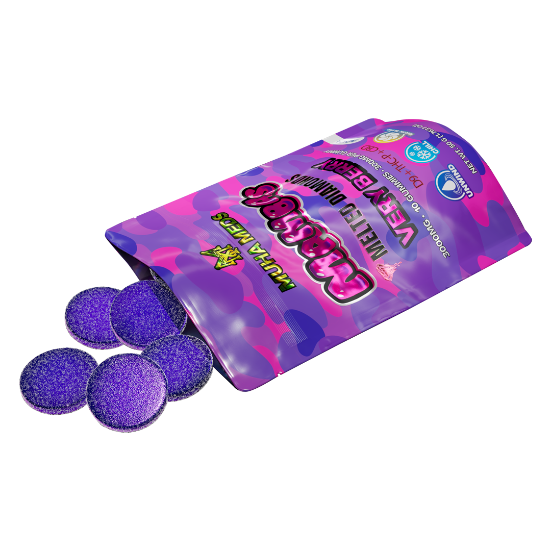 VERY BERRY INDICA | MELTED DIAMONDS 3000 MG GUMMIES