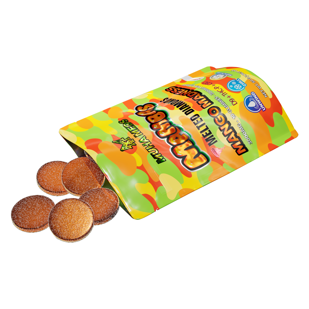 MANGO MADNESS HYBRID | MELTED DIAMONDS 3000 MG GUMMIES