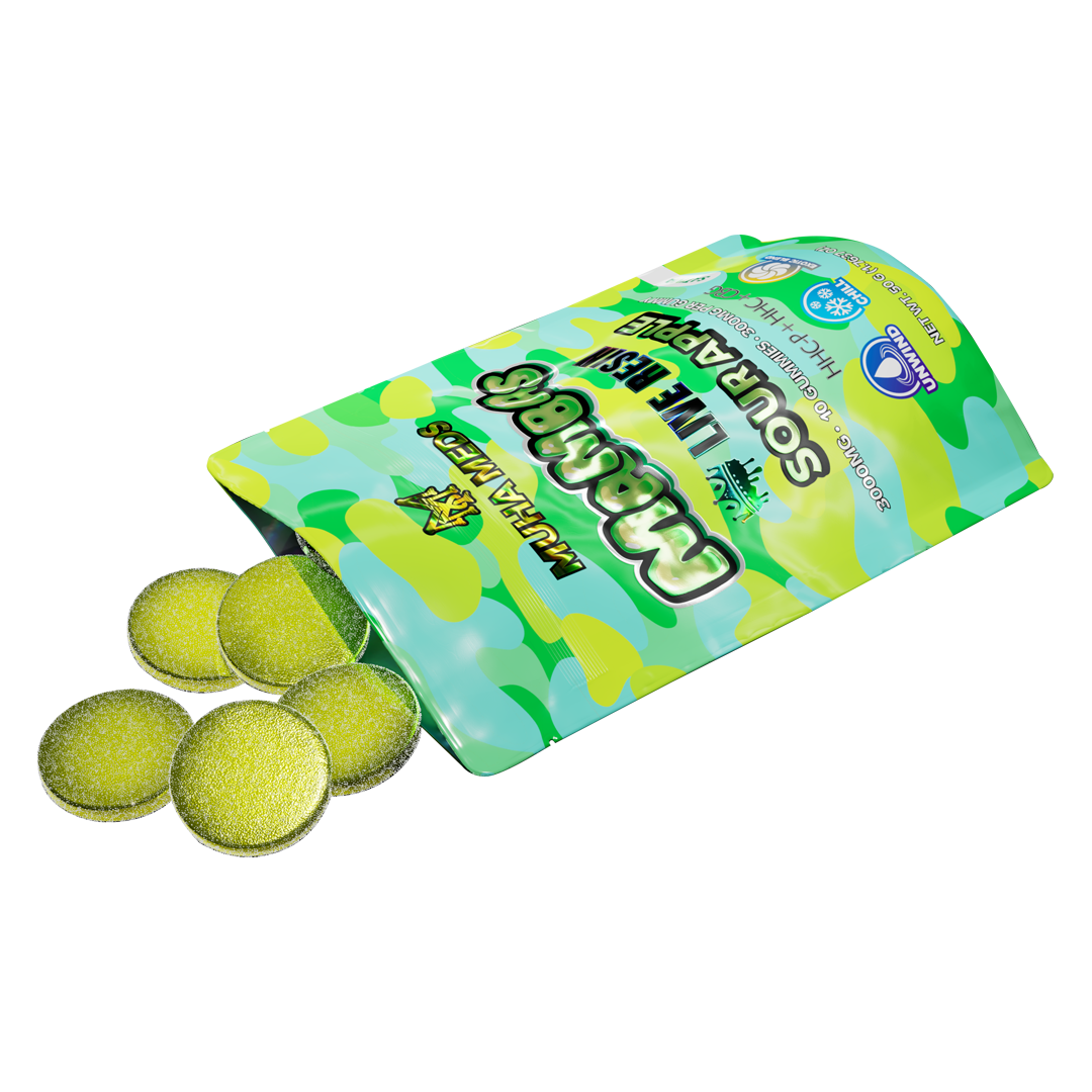 SOUR APPLE SATIVA | LIVE RESIN 3000 MG GUMMIES