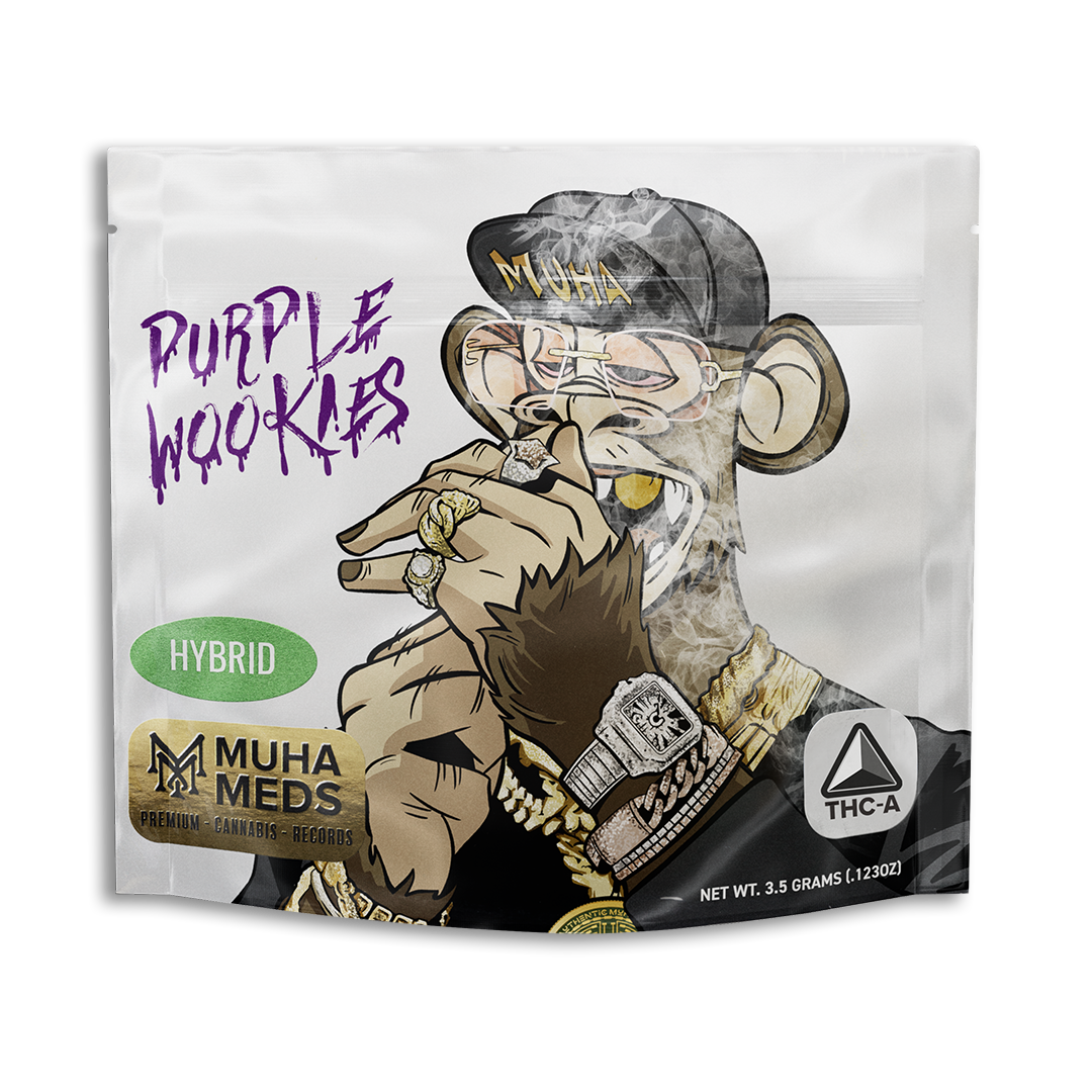 PURPLE WOOKIES HYBRID | THC-A 3.5G FLOWER BAG